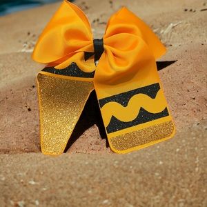 Orange Cheer Bow